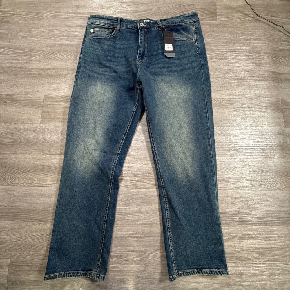 Weatherproof Vintage 1948 Selects Vortex Straight Fit Jeans 38x30 Tidepool Tine